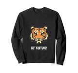 Fortune Favors The Brave Tiger, Inspirational, Got Fortune Sweatshirt