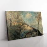 Big Box Art Jean-Francois Raffaelli The Route Abandoned Canvas Wall Art Print Ready to Hang Picture, 76 x 50 cm (30 x 20 Inch), Multi-Coloured