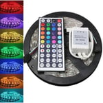 Amyamyi@5M 5050 RGB SMD LED Vattentät Flexibel Strip 300 LEDs + 44 Key IR Remote WONG1467