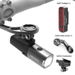 Polkupyörän osat Enfitnix Navi800 Bike Smart Ajovalot Takavalot Set Road MTB etuvalo 800Lumen USB Ladattava 3350mAh Akku Irrotettava