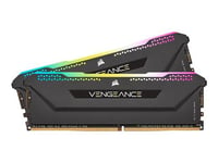 CORSAIR Vengeance RGB PRO SL - DDR4 - kit - 16 Go: 2 x 8 Go - DIMM 288 broches - 3600 MHz / PC4-28800 - CL16 - 1.35 V - mémoire sans tampon - non ECC - noir