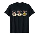 Don't See Don't Hear Don't Speak Monkey a Funny Teenager T-Shirt