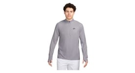 Haut 1 2 zip nike trail gris homme