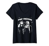 Womens Kevin Smith Jay & Silent Bob Pop Culture Fiction Remix V-Neck T-Shirt