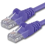 1aTTack.de 10m Cat 6 Ethernet Cable Gigabit RJ45 LAN Patch Cord Compatible with Internet, Router, Modem, Smart TV, PC & Laptop Switch Modem purple - 1 piece - 10m