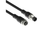 Act Industrial 5.00 Meters Sensor Cable M12a 5-Pin Male To M12a 5-Pin Female, Superflex Xtreme Tpe Cable, Shielded (Sc3503)