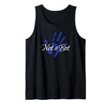 Not a Bot, Still Human, AI Joke Tank Top