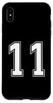 Coque pour iPhone XS Max Numéro 11 Équipe Junior College Sports Uniforme numéroté