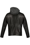 Springfield Veste de Moto Effet Cuir Capuche, Noir, M Homme