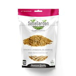 Seba Garden Golden Linseeds 1 kg, British Grown Premium Grade, UK Harvested, Source of Protein, High in Omega-3 Fatty acids & Fiber, Packaged in Resealable Bag, Non-GMO, Keto & Paleo