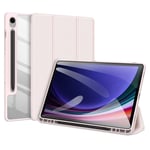 Samsung Galaxy Tab S9 FE - DUX DUCIS Toby Tri-Fold Läderfodral - Pink