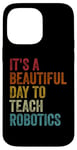 iPhone 14 Pro Max Vintage Robotics Instructor Inspiring Young Innovators Retro Case