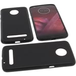 Bag for Motorola Moto Z3 Play phone case protection cover TPU rubber case Black