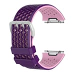 Fitbit Ionic Flexibelt silikon klockband - Rosa lila