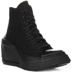 Converse A08094C Chuck 70 De Luxe Wedge Heel Womens Boots Black UK 3 - 8