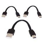 chenyang Câble USB 2.0 type A mâle vers mini micro USB Type-C mâle plat FPC pour FPV, disque et téléphone 13 cm 3 pièces/lot