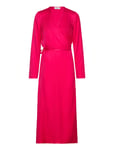 Floremd Wrap Dress Maxiklänning Festklänning Pink Modström