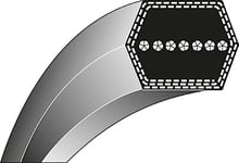 Ratioparts Courroie trapézoïdale Type 4-12,7 x 2286 pour Tondeuse autoportée avec Double Courroie Vert