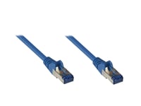 Good Connections Rns - Patch-Kabel - Rj-45 (M) Bis Rj-45 (M) - 25 Cm - Sftp, Pimf - Cat 6A - Geschirmt, Halogenfrei, Ohne Haken - Blau