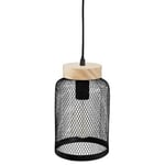 Lampe Suspension en Métal "Sofia" 24cm Noir