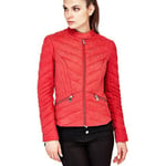 Doudounes Guess  Veste Femme Matelassé Felicia Rouge