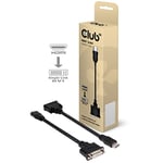 Adaptateur HDMI, DVI club3D CAC-HMDDFD [1x HDMI mâle - 1x DVI Femelle 24+5 pôles] 12.00 cm Noir