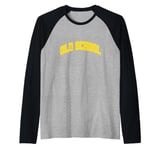 University Varsity-Gold Reach For The Stars Varsity-Gold Raglan Baseball Tee