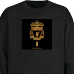 Sweatshirt för Vuxen | Klassisk Collegetröja Liverpool svart M