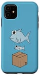 iPhone 11 Big Fish Little Fish Cardboard Box, Dad Dancing Dancer Funny Case