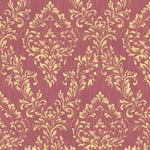 Papier peint baroque Profhome 306596-GU papier peint textile texturé au style baroque brillant or rouge 5,33 m2