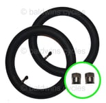 2 x RED KITE Pushchair / Stroller Inner Tubes 12 1/2" - Straight Valve