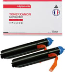 TONER CEXV18 (0386B002) C-EXV18 Noir x 2 Compatible pour CANON-NOPAN-INK Canon imageRUNNER 1018 1020 1022 1024 Canon IR 1018 1020 1022 1024.