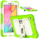 Galaxy Tab A8 Étui de Protection avec Support pour Tablette Samsung A8 10.5 3 Couches résistant aux Chocs Housse de Protection Robuste pour Samsung Galaxy Tab A8 10,5" (SM-X200/X205/X207) Vert