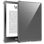 TQQ Clear Case for 6.8" Kindle Paperwhite (11th Generation-2021) and Kindle Paperwhite Signature Edition, Ultra Soft Flexible Transparent TPU Skin Bumper Back Cover Shell for Kindle Paperwhite 2021