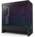 H5 Flow RGB - Boîtier de PC Gaming Compact Moyen Tour ATX - Flux d'air élevé - F360 RGBCore (CV) Inclus - Support de radiateur Avant 360 mm - Noir