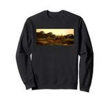 A Mountainous Landscape with A Balloon by Gustave Dore Sweatshirt