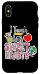 Coque pour iPhone X/XS Crayon Apple I Teach Little Sweethearts Classroom