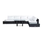 Loungegrupp Comfort Garden Bahamas 5-sits L-Soffa med Avslut och Bord