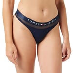 Tommy Hilfiger String Femme Tanga, Bleu (Navy Blazer), M