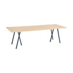 HAY Loop Stand spisebord 92,5x250 cm Deep blue-clear lacq. oak