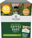 Taylors  of  Harrogate  Rich  Italian  Ground  Coffee  Bags ,  80  Enveloped  Ba