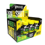 Warrior Rage Energy Shot – Pre Workout Shot – Energy Drink – 12 x 60ml – Ready to Drink Supplement – 200mg Caffeine – Natural Flavourings, No Added Sugar – Includes Vitamin B6 & B12 (Lemon & Lime)