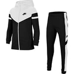 Nike Poly Woven Overlay Tracksuit Black/White/Black/Black XS