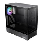 Thermaltake View 270 TG ARGB, Black, Mid Tower Chassis w/ TG Window, 1x 140mm AR