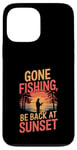 iPhone 13 Pro Max Gone Fishin' Funny Fishing Outdoors Case