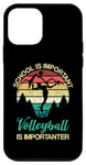 Coque pour iPhone 12 mini L'école est importante mais le volleyball est importateur pour les jeunes enfants