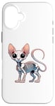 iPhone 16 Plus X-ray Sphynx Body Anatomy Radiography Skeleton Case