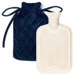 Hot Water Bottle With Cover Luxury Soft Fluffy 2L High Quality Rubber Faux Fur