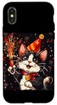 iPhone X/XS Ring in the New Year Costume with a Cool Cat Vibe Case