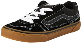 Vans Caldrone Basket, Suede Mesh Black/Gum, 32.5 EU